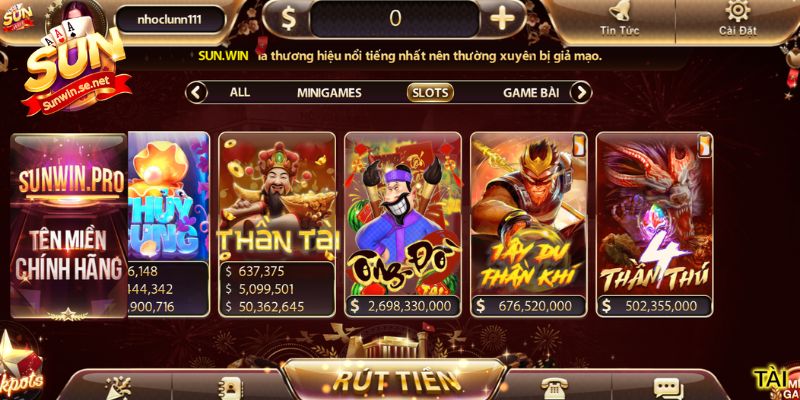 Ảnh Nổ Hũ Sunwin - Khám Phá Bộ Sưu Tập Đẹp Mắt 2026 5 Chuyên mục slot được triển khai giao diện ấn tượng